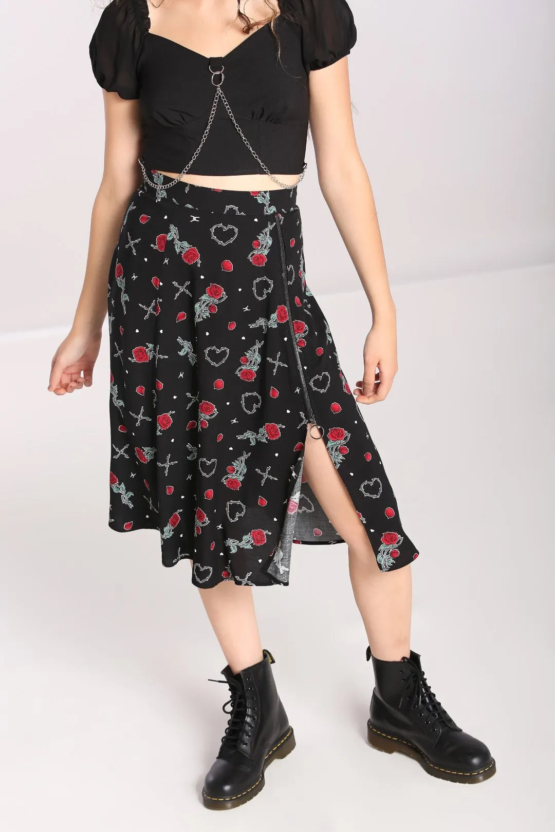 Hell Bunny Zoey Rose Skirt