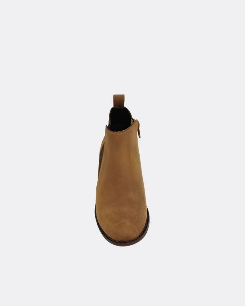 Human Shoes Kylie Tan Tumbled Nubuck Ankle Boots