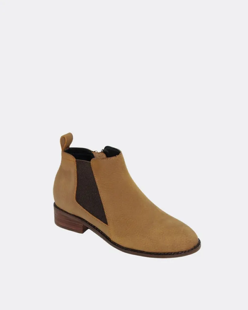 Human Shoes Kylie Tan Tumbled Nubuck Ankle Boots