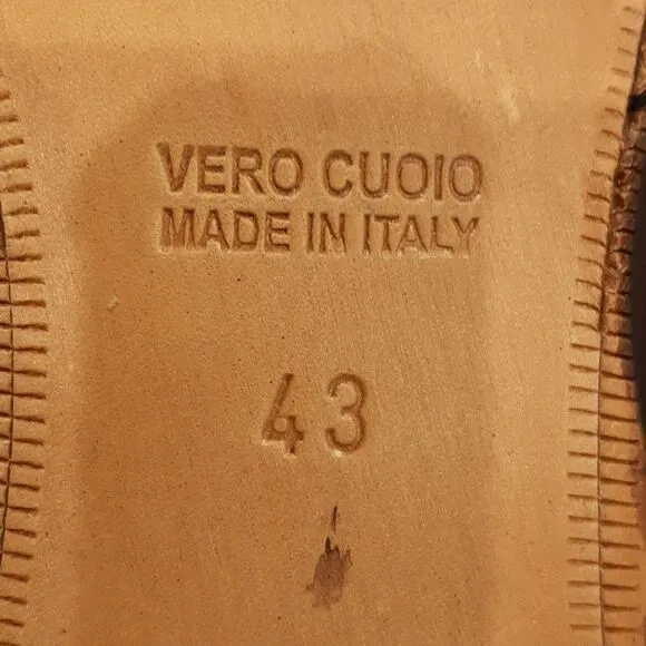 i Maschi Calzature Vitello Cuoio Brown Leather Oxfords