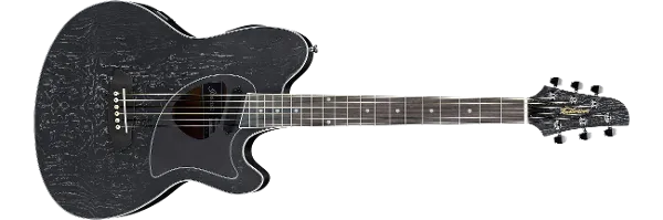 Ibanez Talman TCM50-GBO Galaxy Black Open Pore Acoustic Guitar