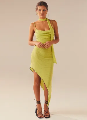 In Your Dreams Midi Dress - Fern