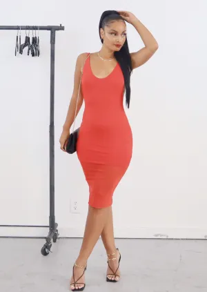It Girl Mesh Midi Dress