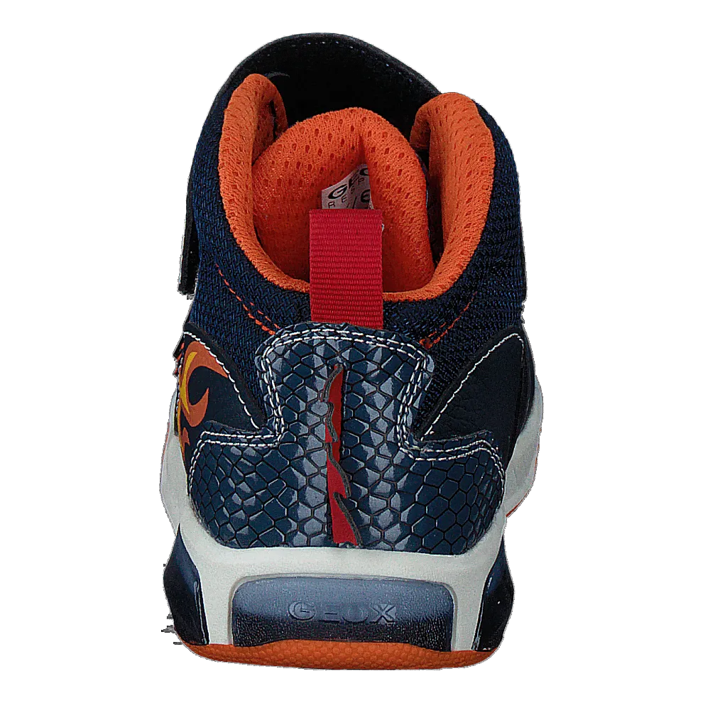 J Inek B. A - Tumb.synt text Navy/orange