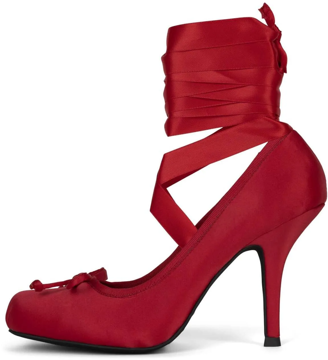 JEFFREY CAMPBELL NYMPHA WOMEN HEELS Red Satin