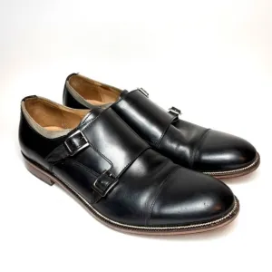 Johnston &amp; Murphy Black Monk Strap Oxfords | 10.5