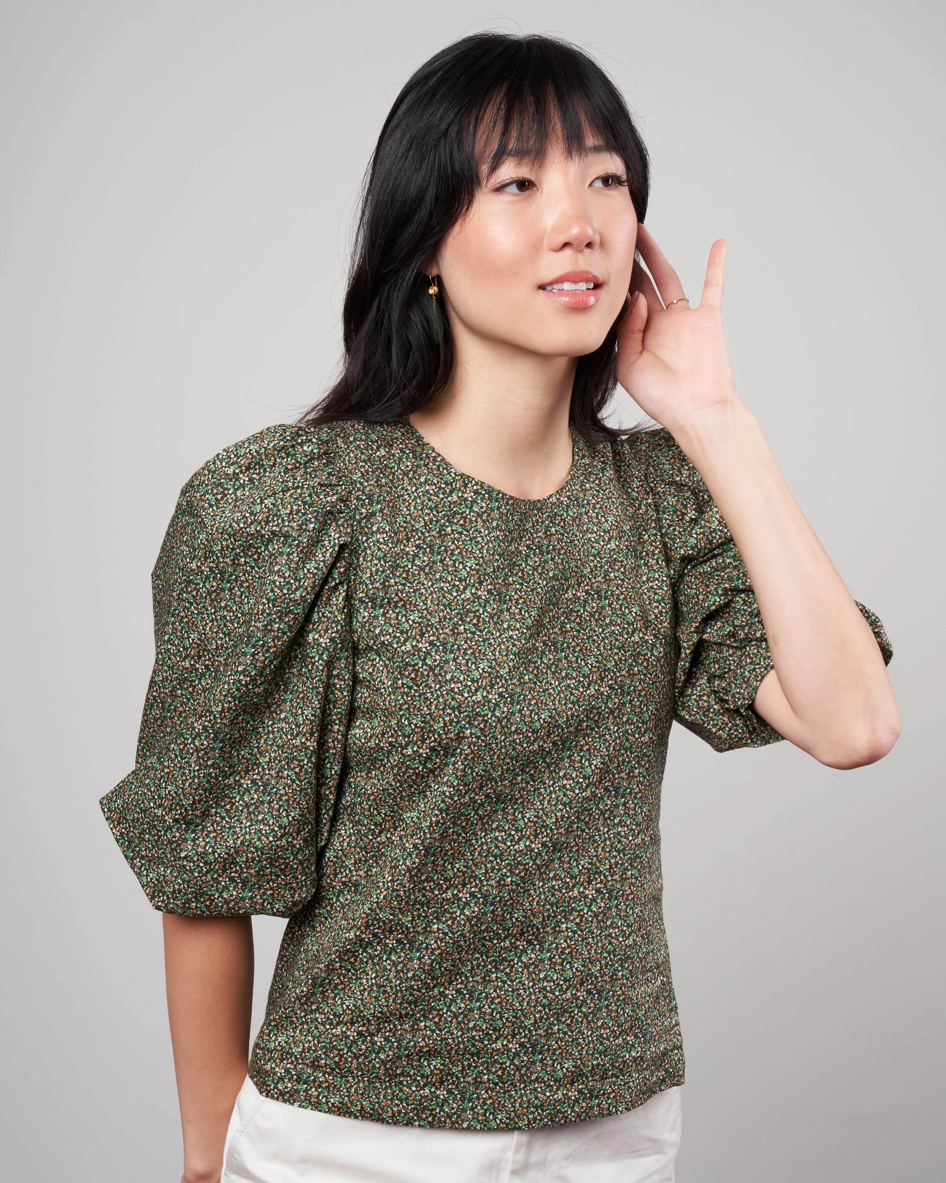 jordan blouse - green liberty