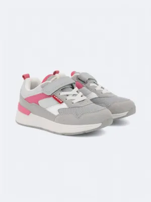 Kids Girl's Colorblocked Sneakers,Grey/Pink