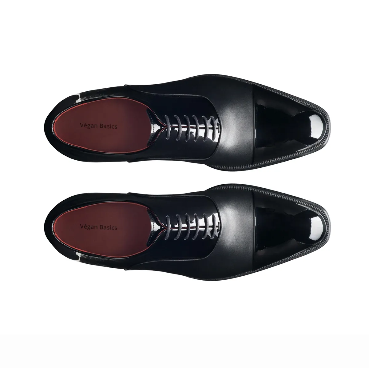 Lager Black Patent Oxford Shoes