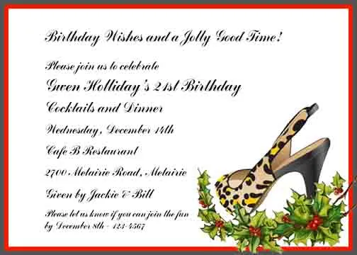 LEOPARD STILETTO CUSTOM INVITATION