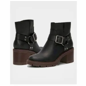 Lucky Brand Chunky Sylvin Harness Boot NEW