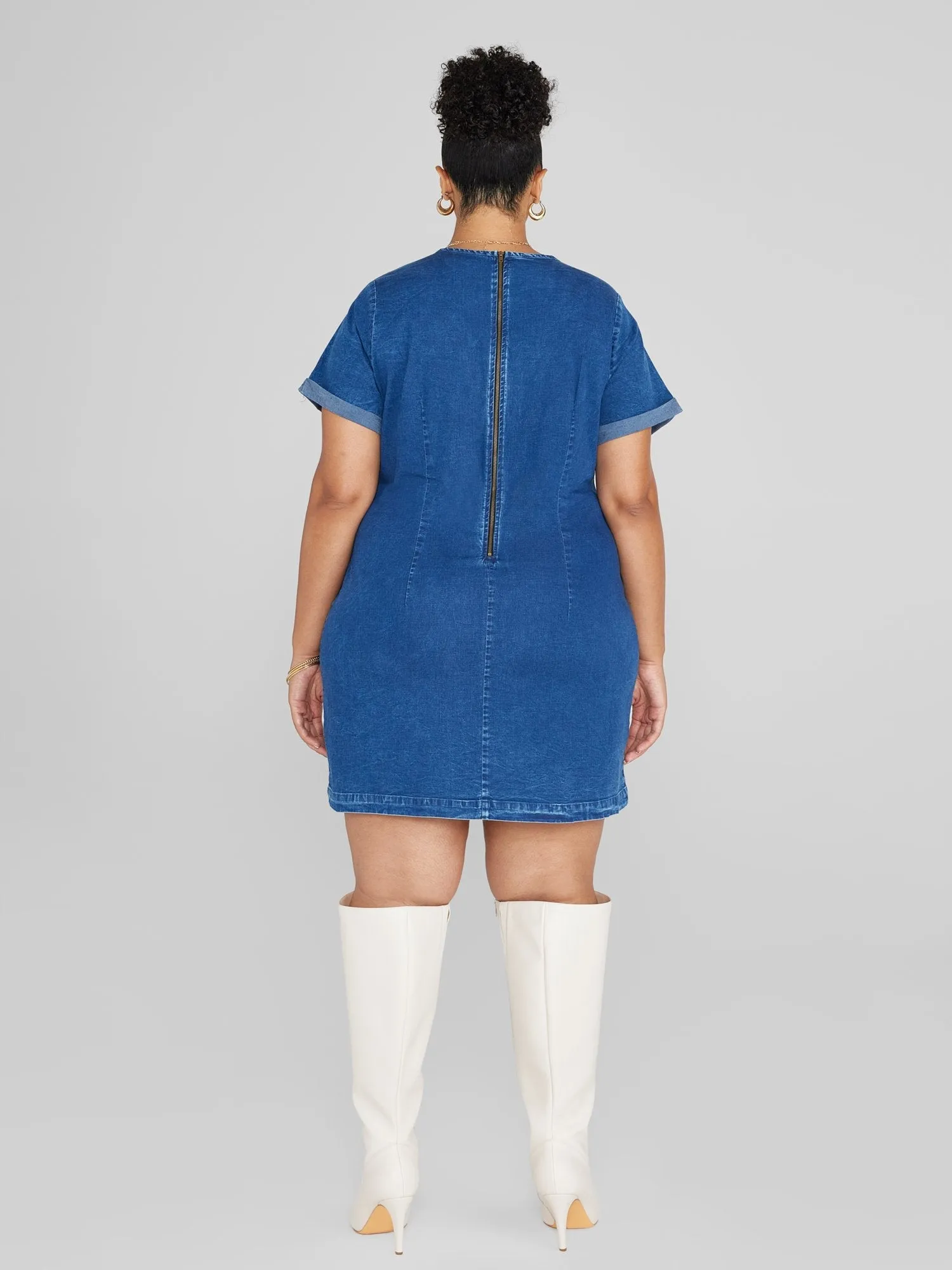 Madison Denim Shift Dress