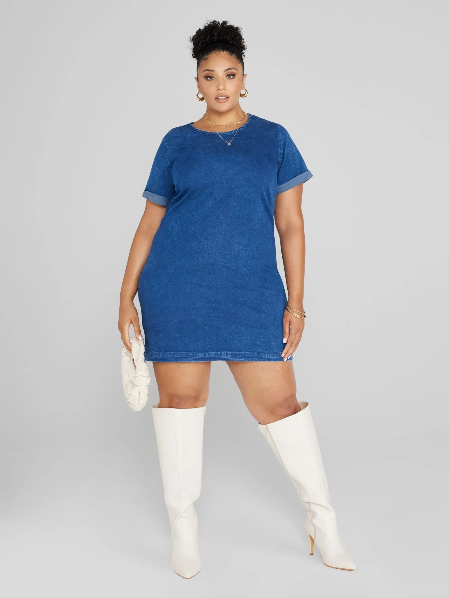 Madison Denim Shift Dress