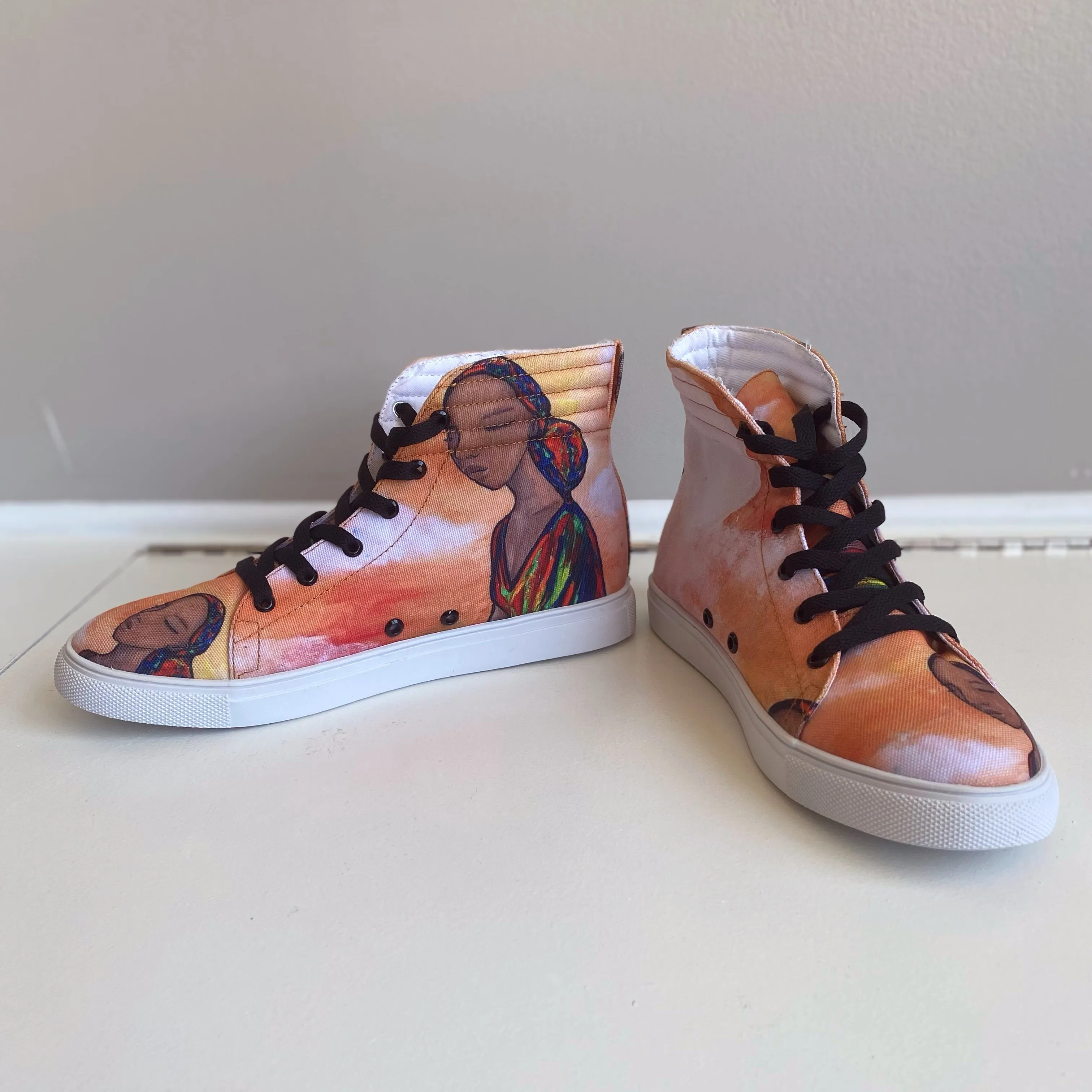 Mahogany High-Top Sneakers