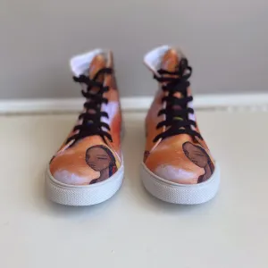 Mahogany High-Top Sneakers