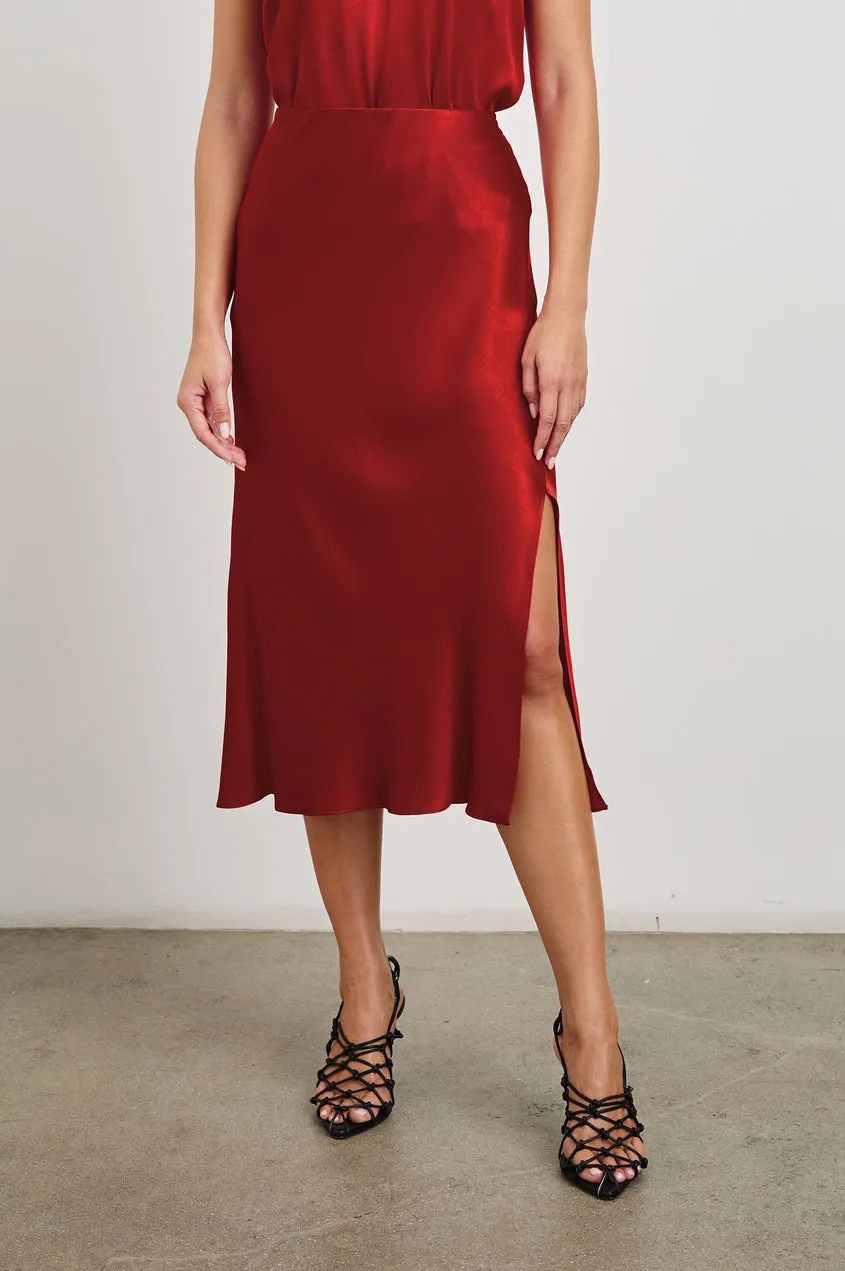 Maya Skirt in Scarlet