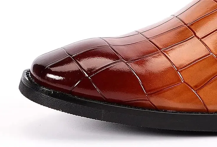 Men's Casual Business Leather Shoes Mens Buckle Square Toe Dress Office Flats Men Fashion Wedding Party Oxfords EU Size 37-48