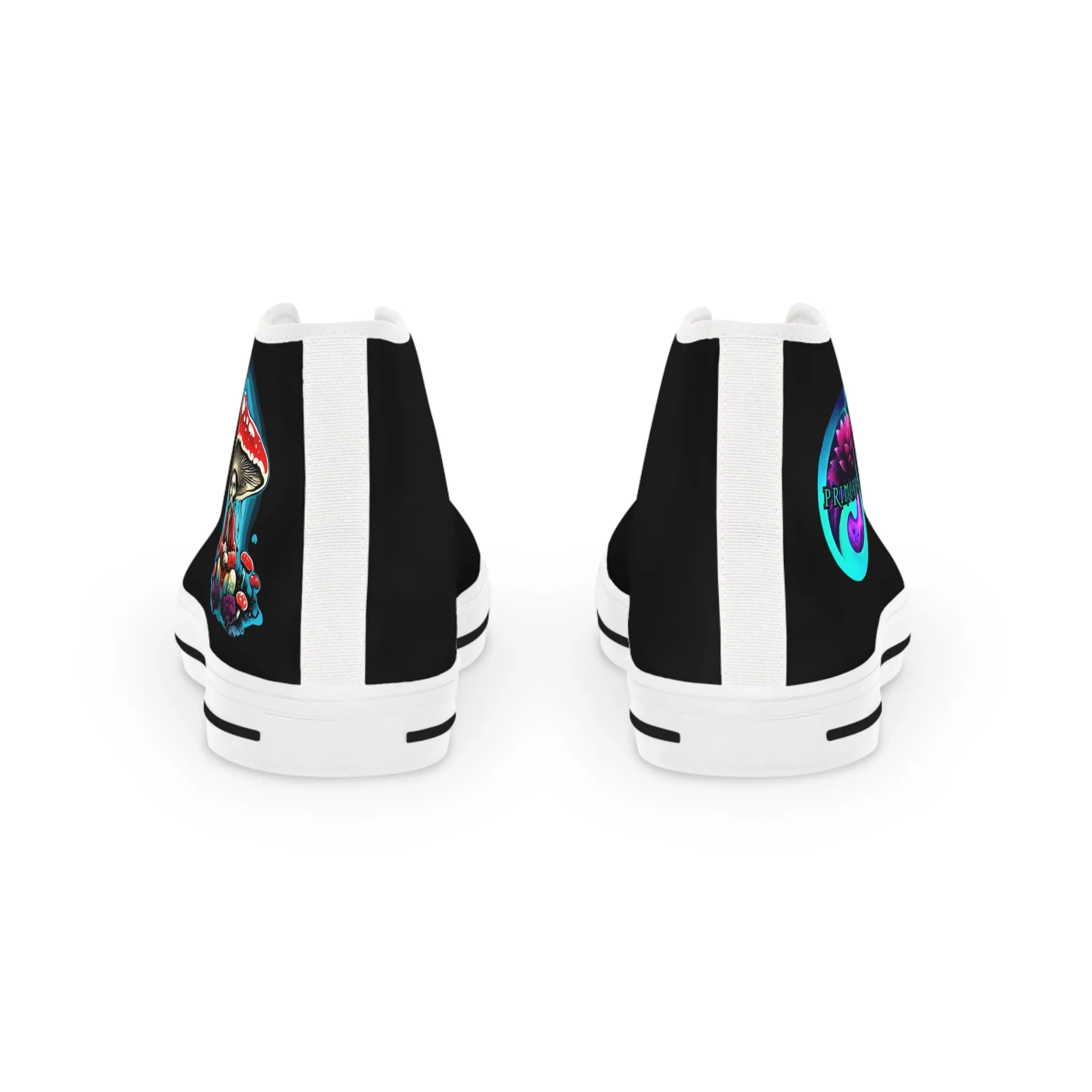 Men's High Top Sneakers with Colorful Cosmic Design - Trendy Comfortable Footwear for Everyday Style