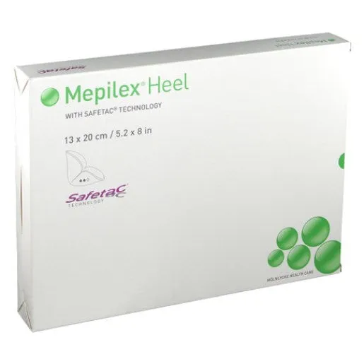 Mepilex Heel Shaped Foam Dressing 13cm x 20cm x 5
