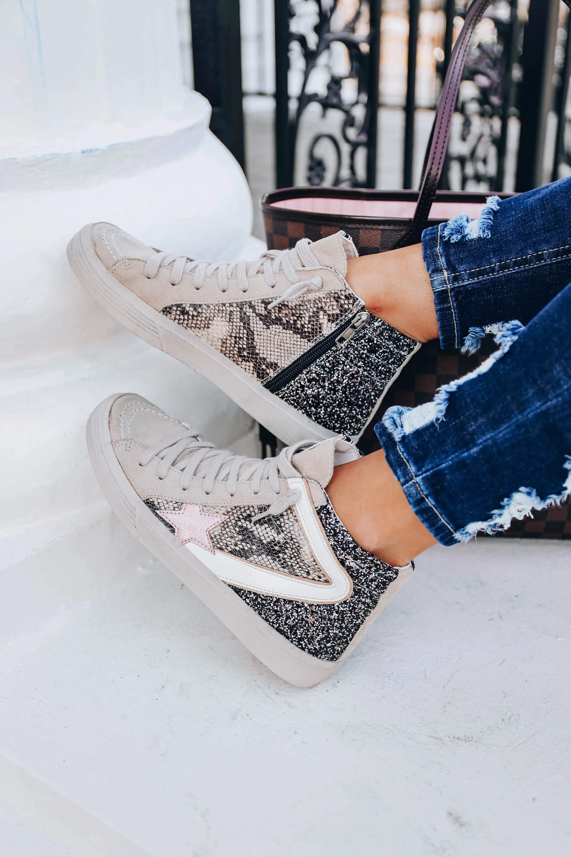 *MODEL* Passion High Top Sneaker by Shu Shop - Black - SIZE 8 - FINAL SALE