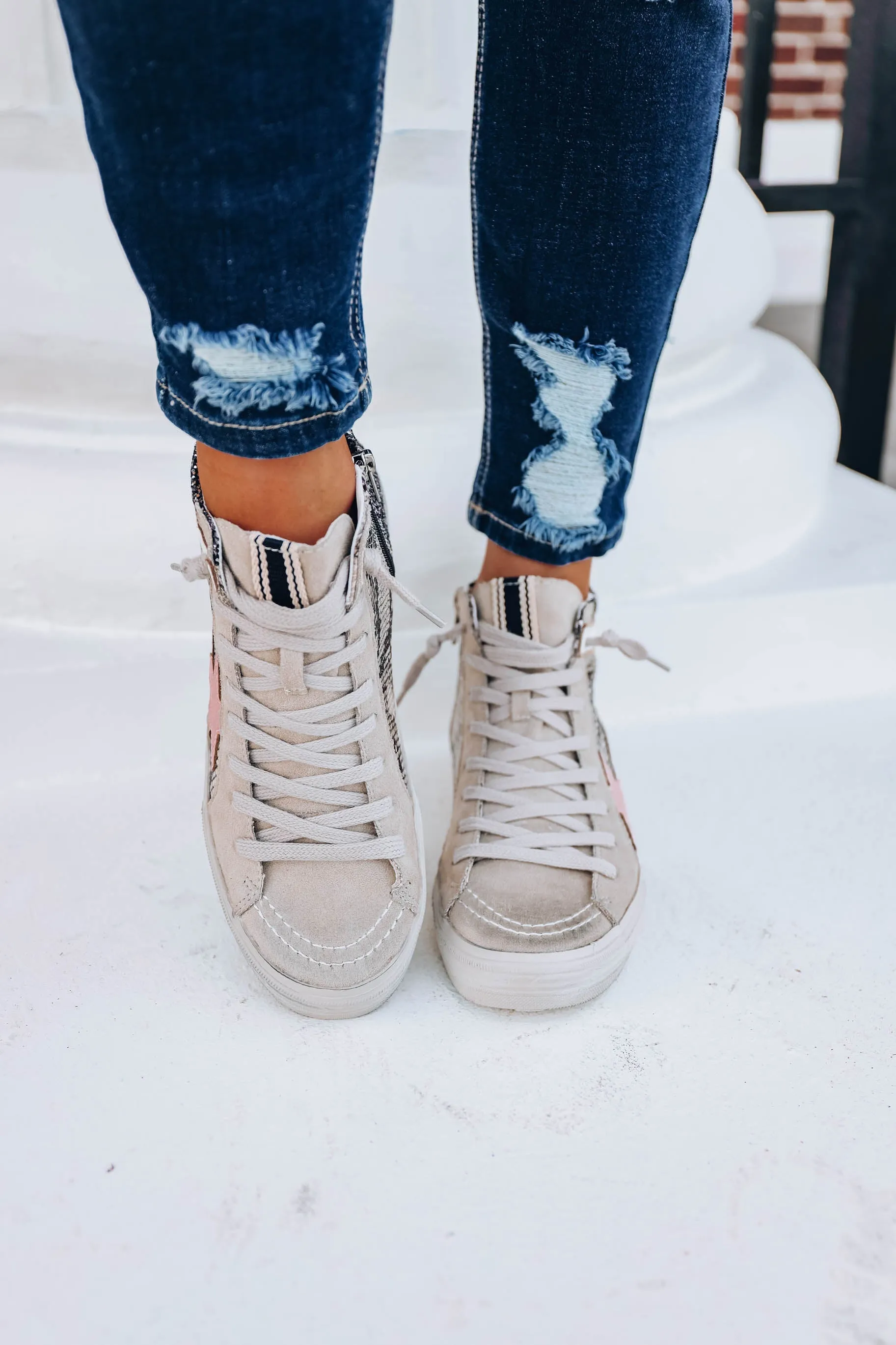 *MODEL* Passion High Top Sneaker by Shu Shop - Black - SIZE 8 - FINAL SALE