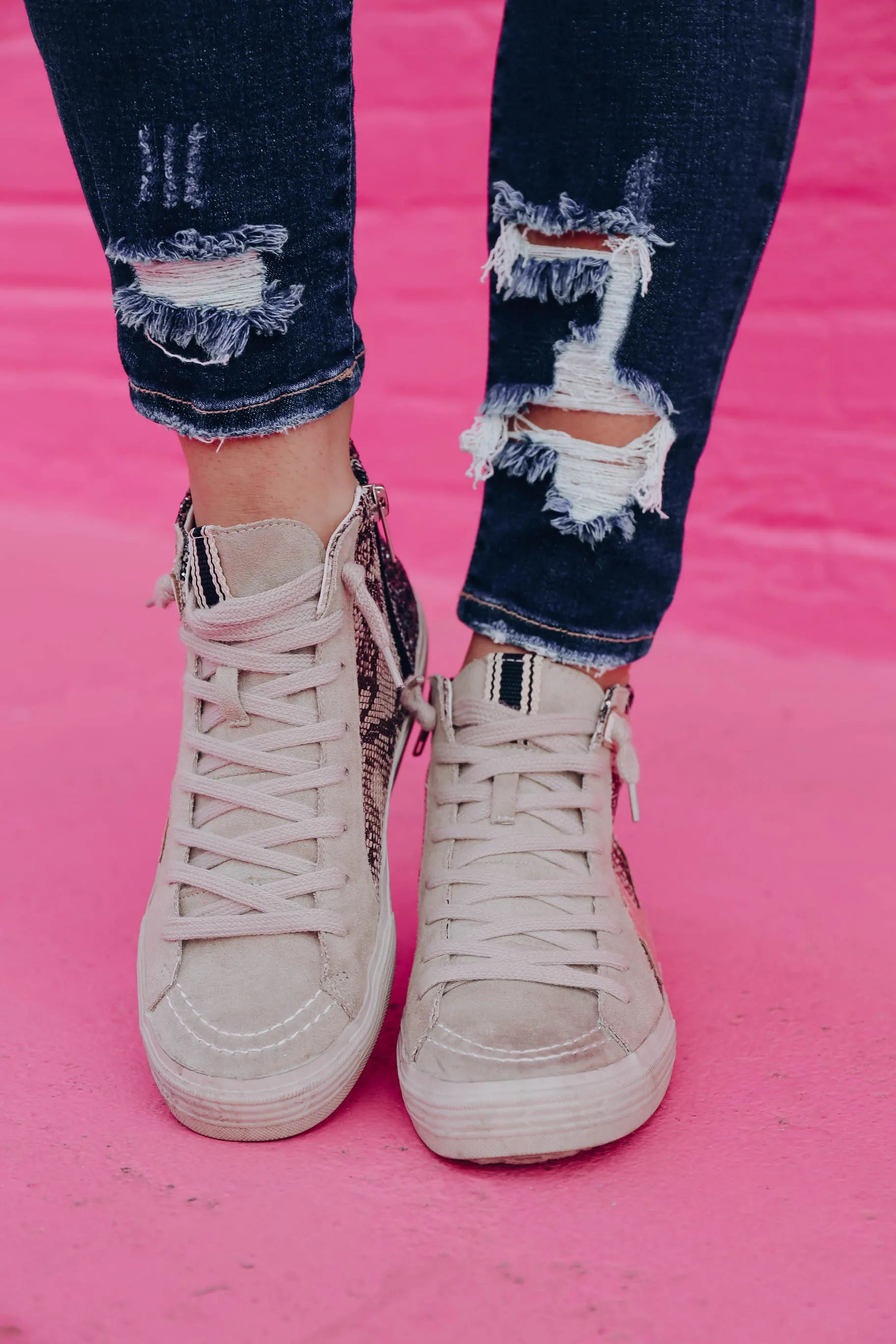 *MODEL* Passion High Top Sneaker by Shu Shop - Black - SIZE 8 - FINAL SALE