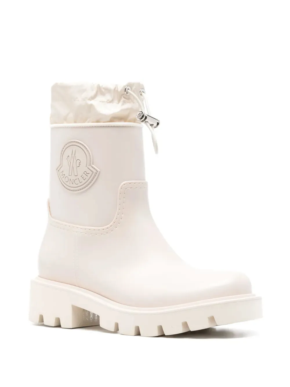 Moncler logo-patch drawstring ankle boots