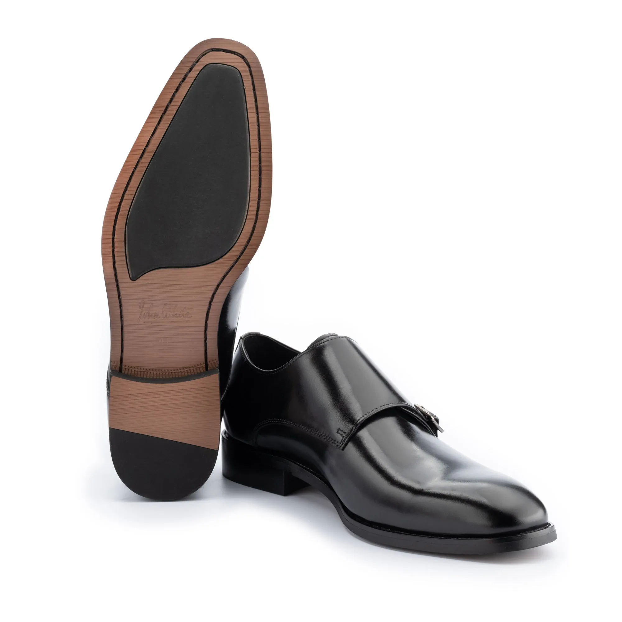 Monkton Black Double Monk Shoes