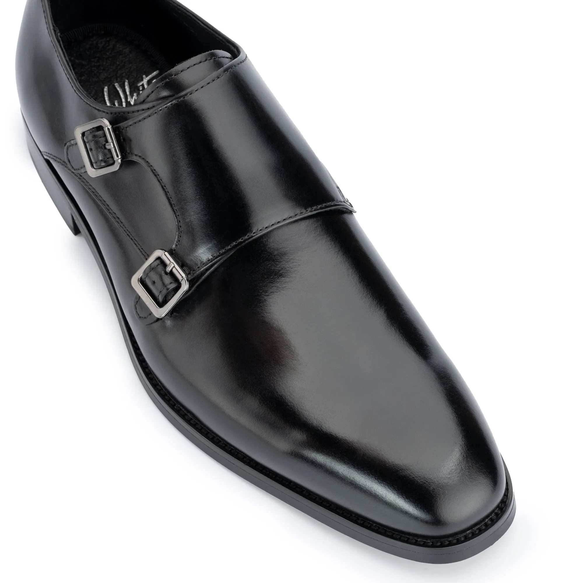 Monkton Black Double Monk Shoes