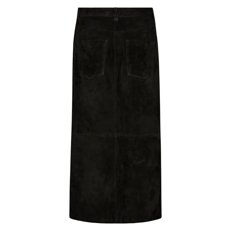 MOS MOSH MMMella Suede Skirt in Black