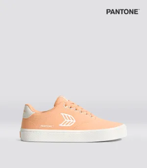 NAIOCA Pantone Peach Fuzz Canvas Off-White Logo Sneaker Men