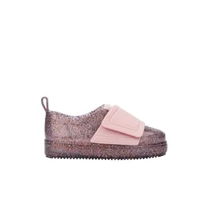 NEW MINI MELISSA girls' jelly pop sneaker in pink glitter