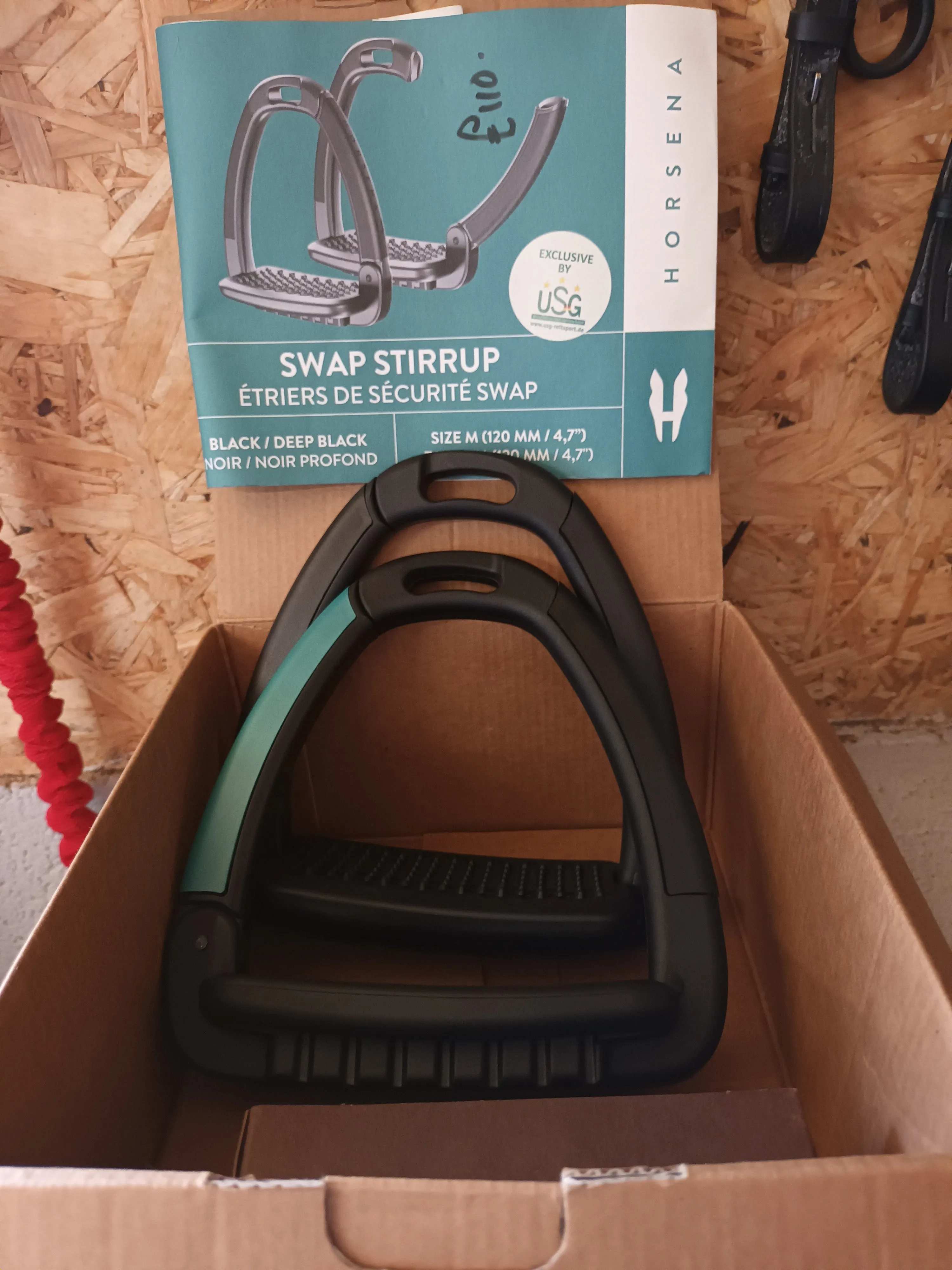 New swap safety clip stirrups
