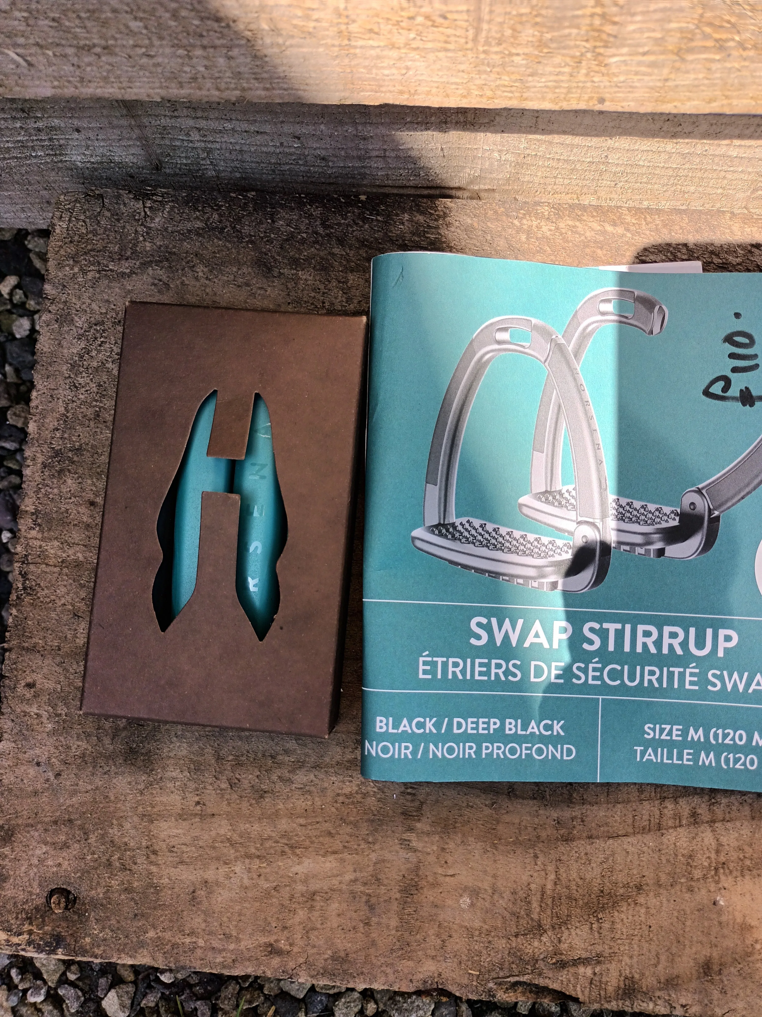 New swap safety clip stirrups