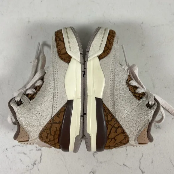 Nike Air Jordan 3 Retro TD Palomino Toddler Size 4C DM0968-102 Worn 3-4 times