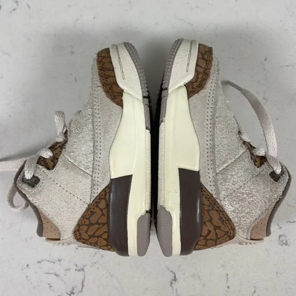 Nike Air Jordan 3 Retro TD Palomino Toddler Size 4C DM0968-102 Worn 3-4 times
