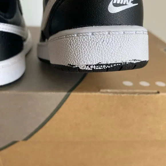 Nike Court Borough Low 2 Black/White Toddler Sneakers- SZ 6 C