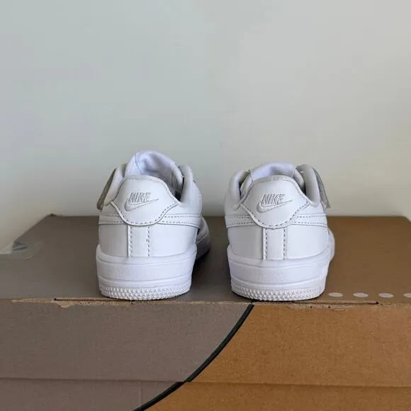 Nike Force 1 Low Easyon ‘Triple White’ Toddler Sneakers FN0237-111- SZ 8 C