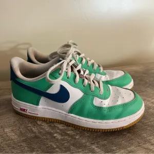 Nike Youth Air Force 1 Low LV8 “Play” Sneakers FJ4806-100 Size 3 Mint Green