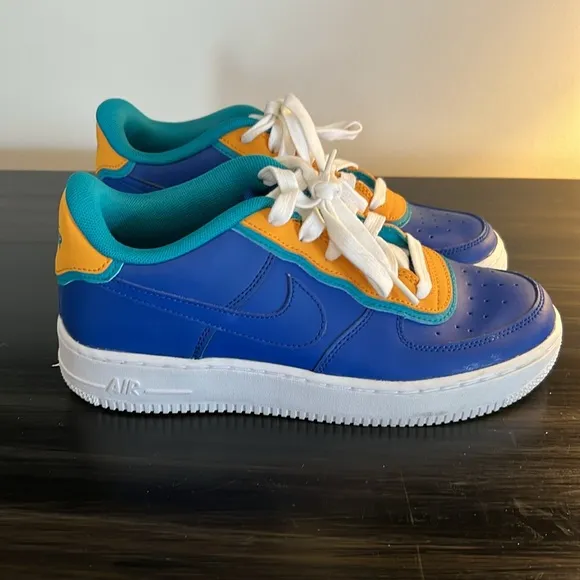Nike Air Force 1 Low LV8 GS Double Layered Indigo Force BV1084-400 Sneakers 6Y