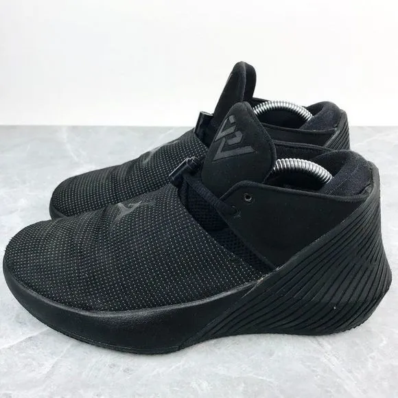 Nike Air Jordan Why Not Zer0.1 Low Mens‎ Size 8 Triple Black Sneakers AR0043-001