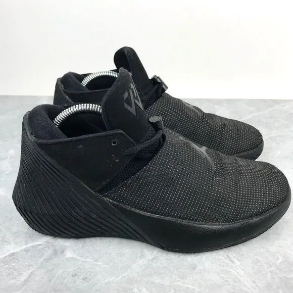 Nike Air Jordan Why Not Zer0.1 Low Mens‎ Size 8 Triple Black Sneakers AR0043-001