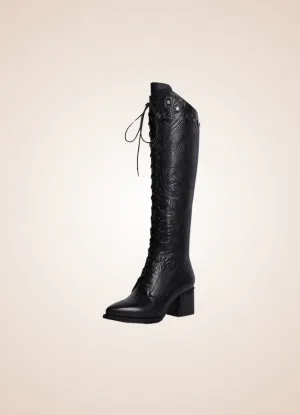 Paisley Pattern Steampunk Boots