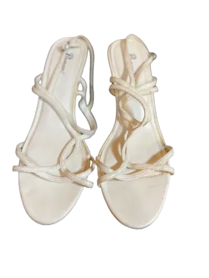 Penmans Riley White Strappy Heels