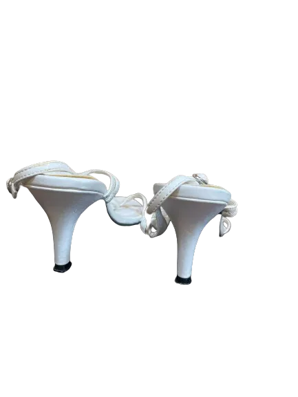 Penmans Riley White Strappy Heels