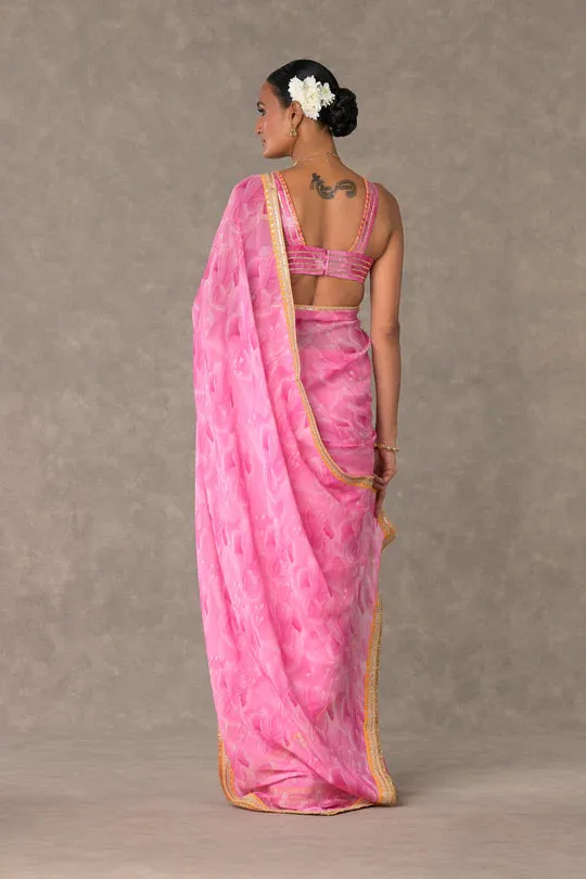 Pink Bloomerang Saree