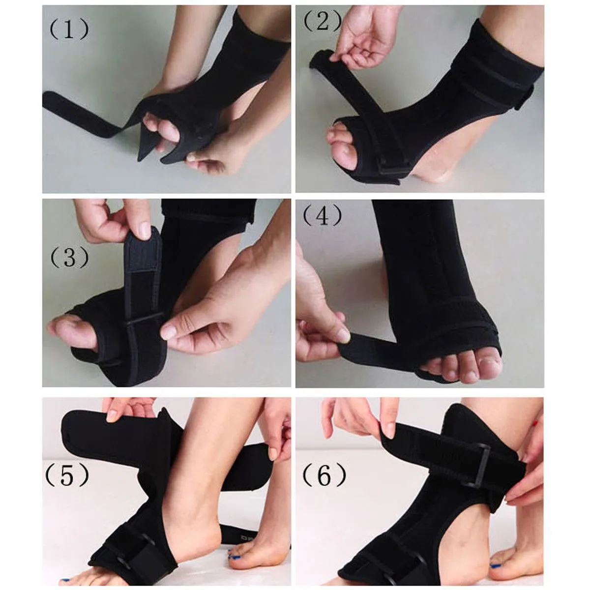 Plantar Fasciitis Dorsal Night Splint - AFO Orthotic Drop Foot Brace ~ Heel Pain Relief!