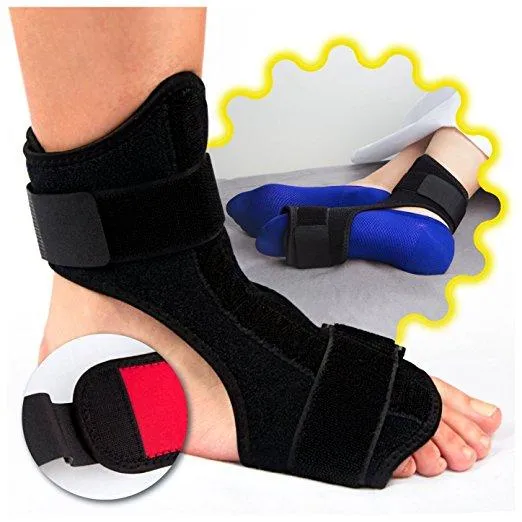 Plantar Fasciitis Dorsal Night Splint - AFO Orthotic Drop Foot Brace ~ Heel Pain Relief!