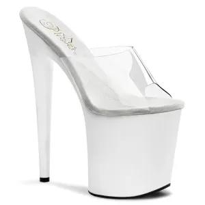 Pleaser Flamingo 801 Clear/White
