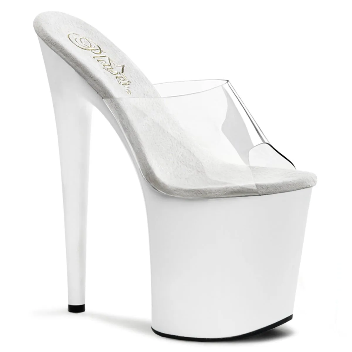 Pleaser Flamingo 801 Clear/White